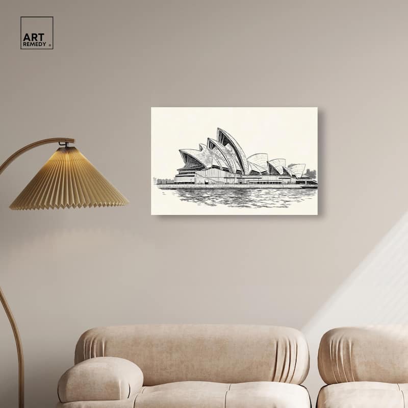 Sails of Sydney Canvas by Art Remedy, Gallery Wrapped