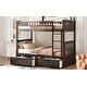 preview thumbnail 31 of 43, Twin over Twin Bunk Bed with 2 Drawers & Convertible Design