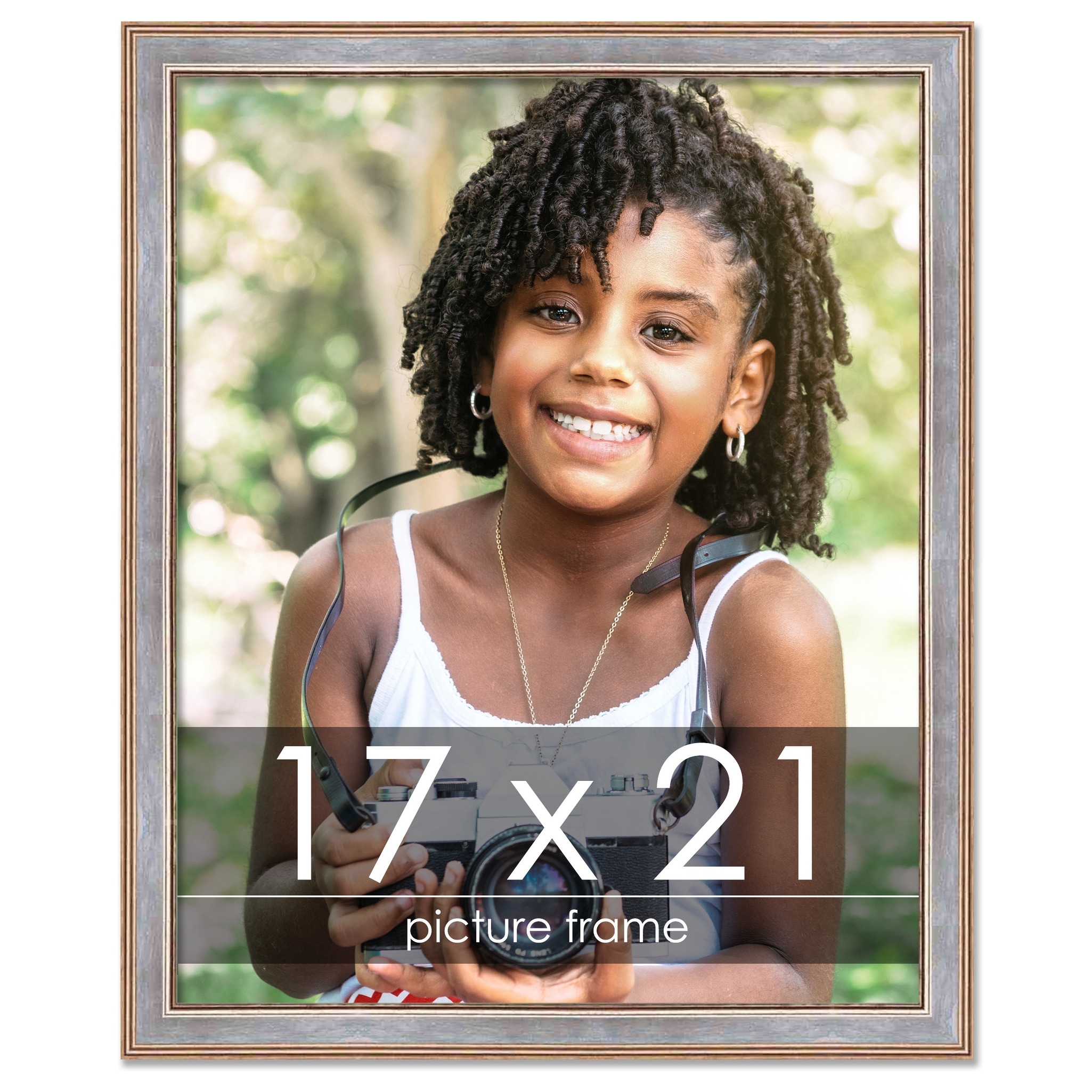 17x21 Contemporary Black Complete Wood Picture Frame with UV Acrylic, Foam Board Backing, & Hardware