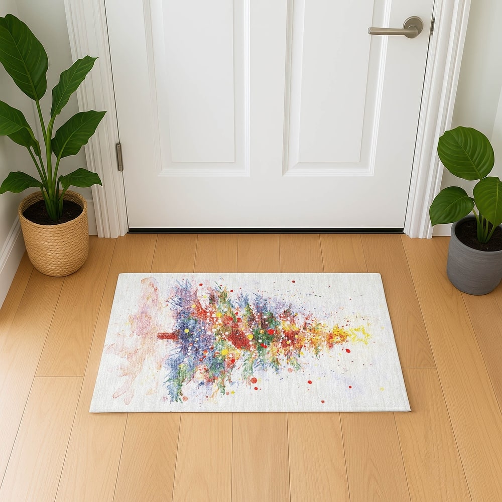 Premium Washable Super Soft Christmas Tree Mayfield Rug