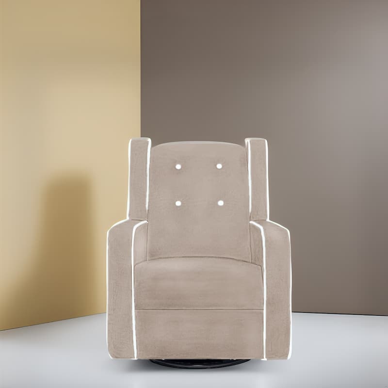 360° Swivel Glider Rocker Recliner - Nursery Chair for Breastfeeding & Maternity, Plush Cushions & Gentle Rocking Motion