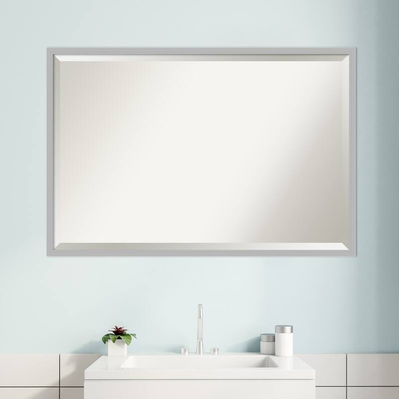 Beveled Bathroom Wall Mirror - Hera Frame