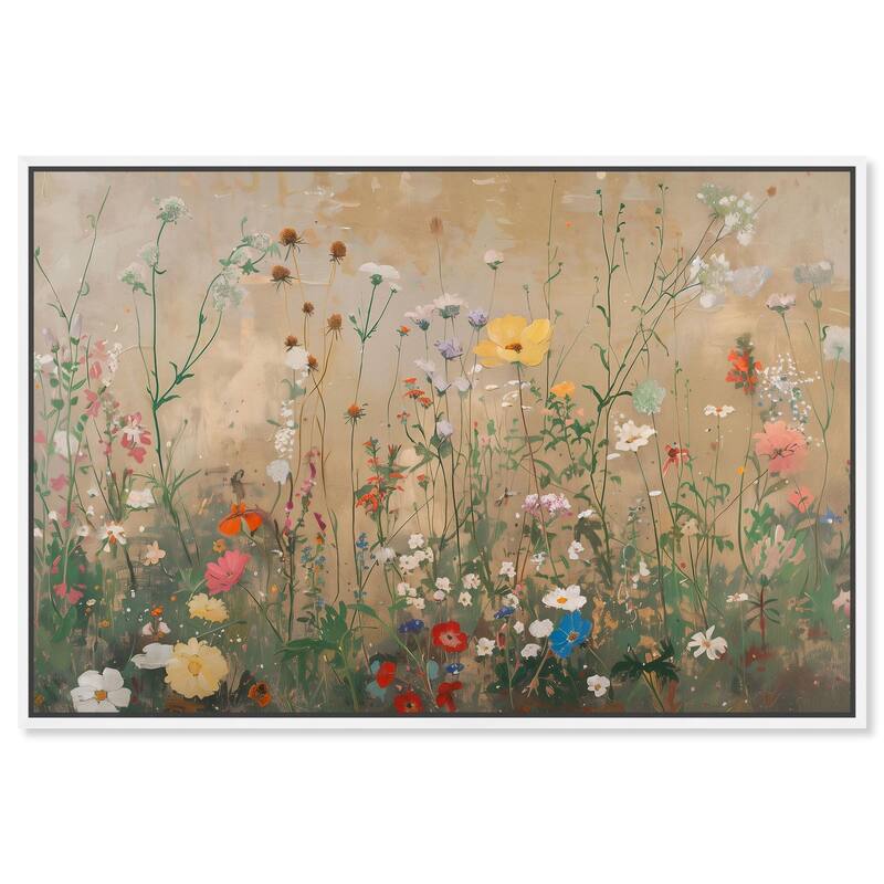 In the Golden Bloom Canvas by Art Remedy - White - 45" x 30"
