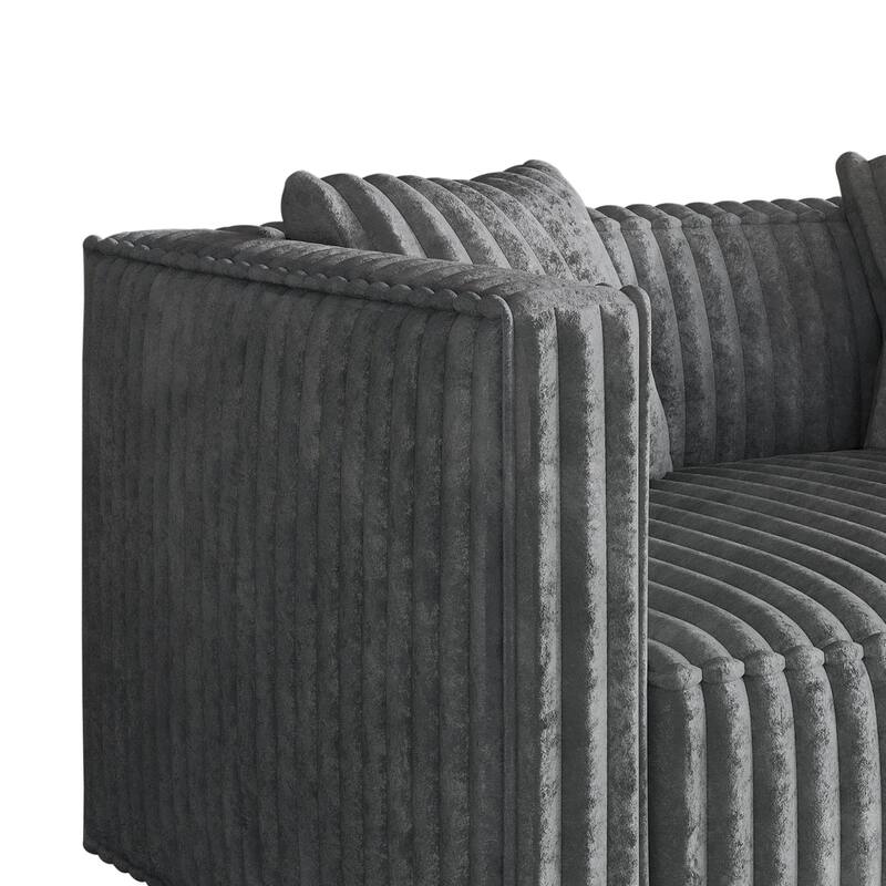 CraftPorch Mid Century Modern 2- Pieces Upholstered Living Room Set