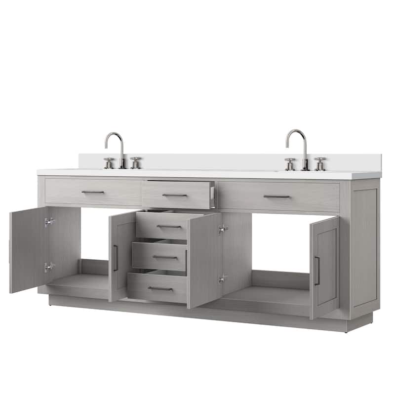Abbey Bath Vanity with Quartz Top, Sink and Faucet