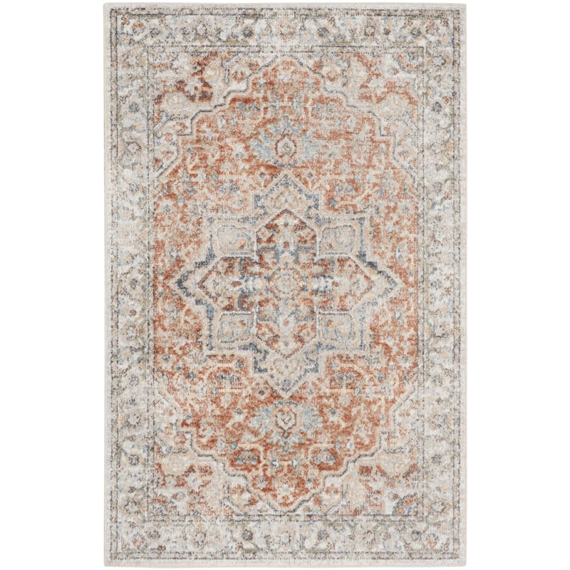 Nourison Astra Machine Washable Distressed Area Rug