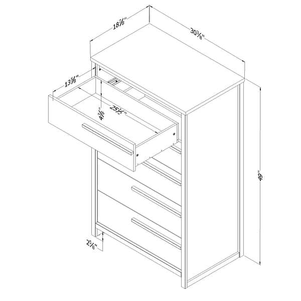 South Shore Tao 5-drawer Chest