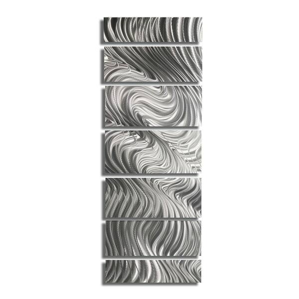 Shop Statements2000 Silver Metal Wall Art Panels Indoor Outdoor By Jon Allen Hypnotic Sands Overstock 12447256