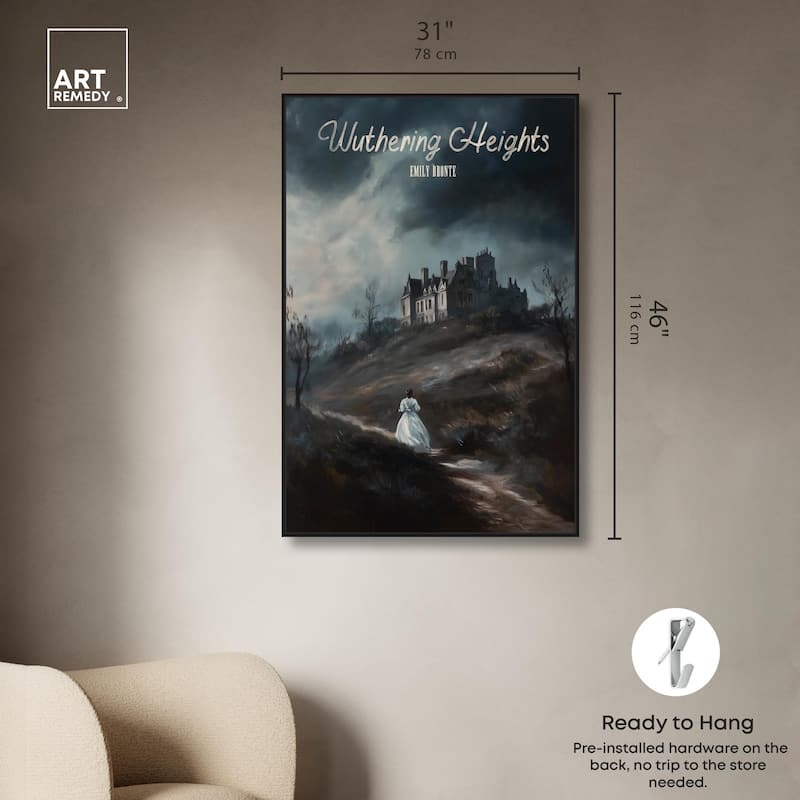Wuthering Heights Cover Canvas by Art Remedy