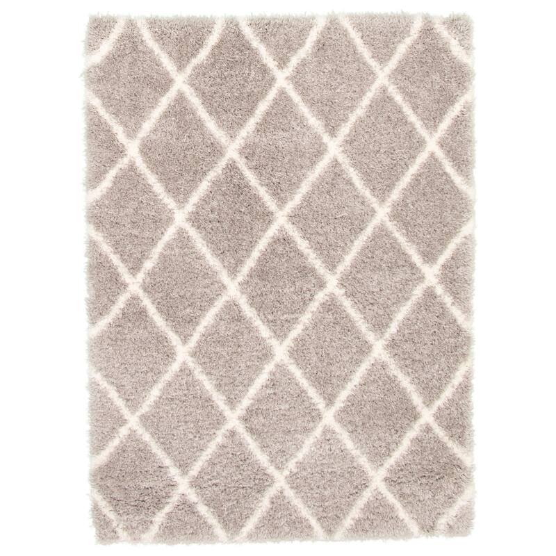 ECARPETGALLERY Agadir Diamond Moroccan Shag Rug