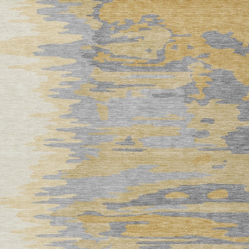 HomeRoots Abstract Transitional Rectangle Outdoor Rug