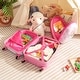 preview thumbnail 6 of 50, 2 Pieces 12 Inch 16 Inch Kids Luggage Set with Backpack and Suitcase for Travel - 18" x 12" x 8.5" (L x W x H)
