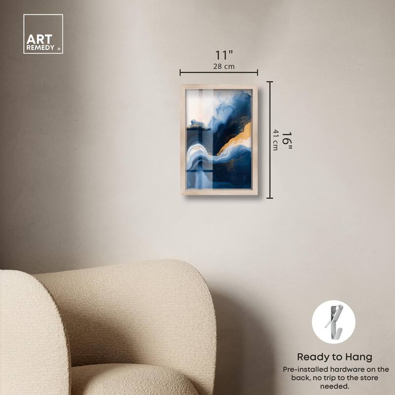 Blue Deep III Shadowbox by Art Remedy