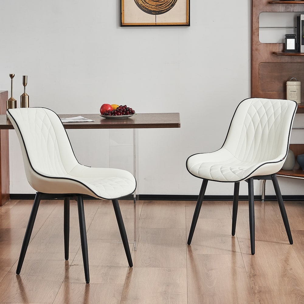 Modern Dining Chairs Set of 2 Upholstered Dining Room Chairs