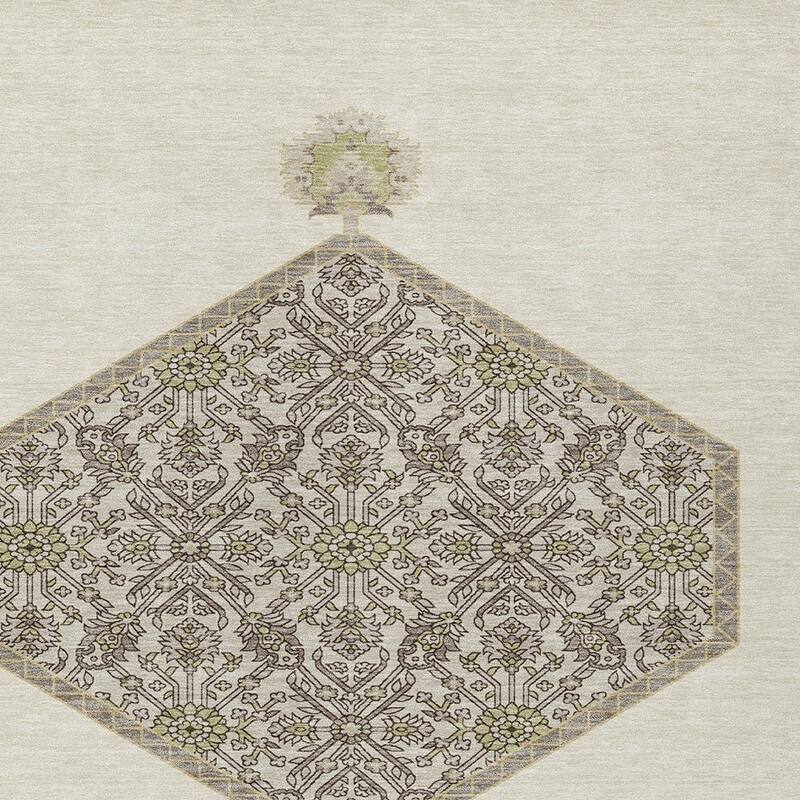 HomeRoots Oriental Traditional Rectangle Outdoor Rug