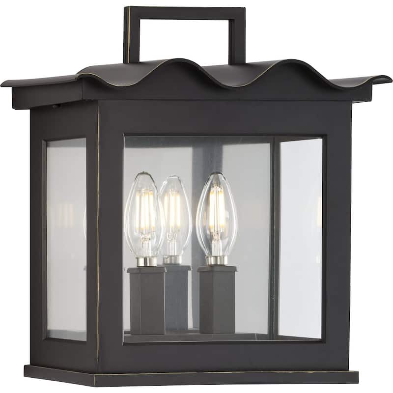 POINT DUME® Seamoor Oil Rubbed Bronze Outdoor Wall Lantern - 11 in x 6 in x 12.625 in
