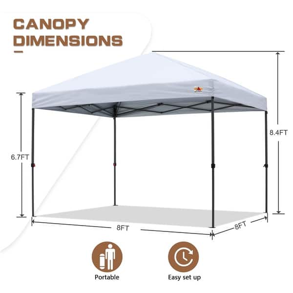 dimension image slide 23 of 26, ABCCANOPY Durable Easy Pop up Canopy Tent Outdoor canopy tent