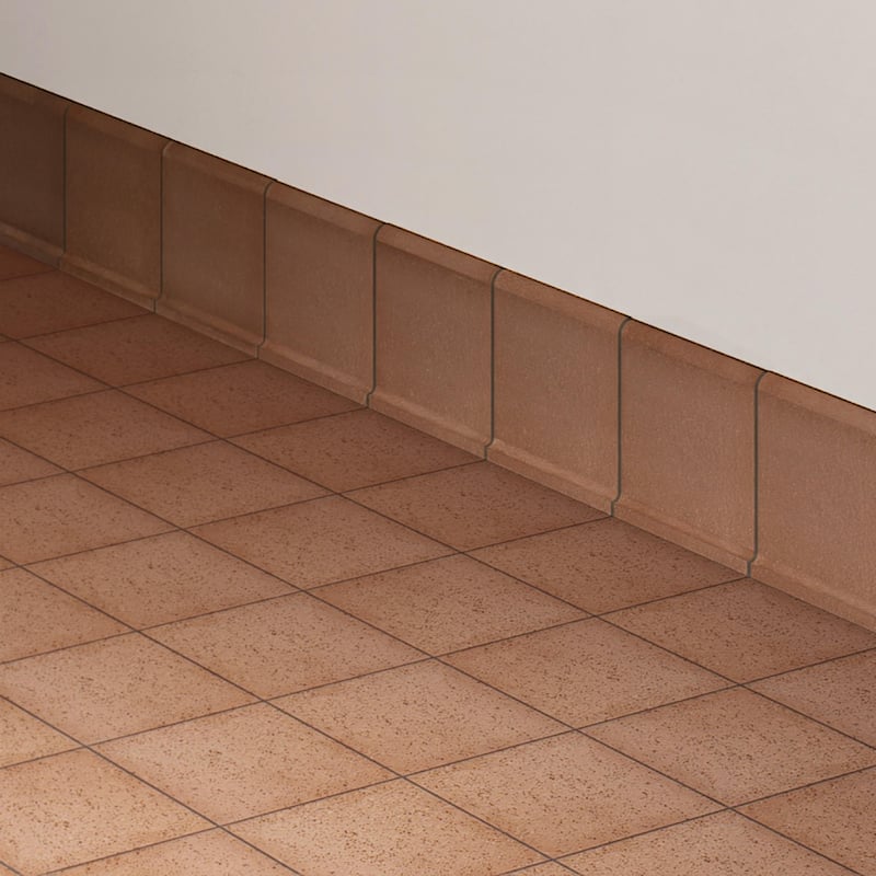 Merola Tile Lincoln Quarry Cove Base Mayflower Red 6" x 6" Ceramic Floor and Wall Trim