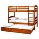 preview thumbnail 80 of 79, Walker Edison Solid Wood Twin Size Bunk Bed with Trundle