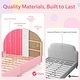 preview thumbnail 18 of 18, Costway Children Twin Size Upholstered Platform Single Bed with