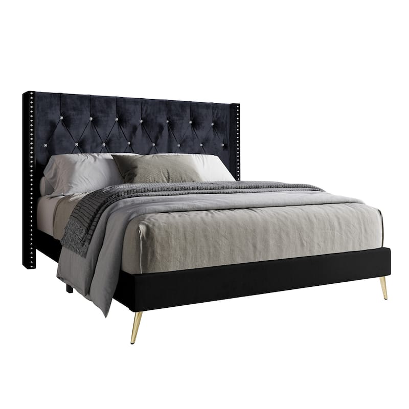 Homer Tufted Upholstered Platform Bed
