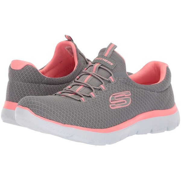 Skechers summits grey pink clearance