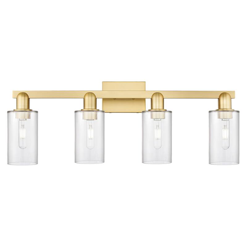 Innovations Lighting Endless Possibilities Arcadia - Clymer - 4 Light 31" Bath Vanity Light - Clear/Satin Gold