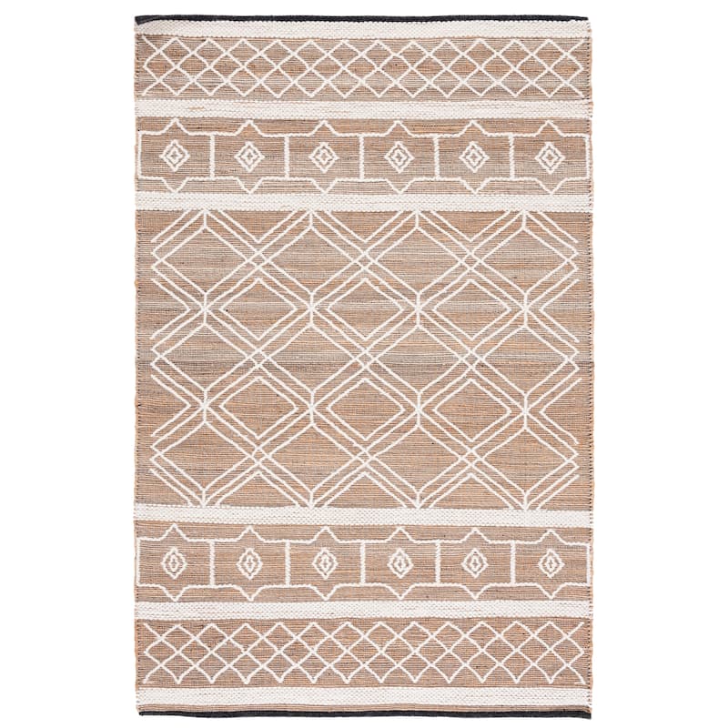 SAFAVIEH Handmade Natural Fiber Aliana Jute & Wool Rug