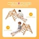 preview thumbnail 26 of 26, Pikler Triangle Set, Toddler Climbing Toys Indoor Playground, Ramp, and Arch, Montessori Climbing Set with Triangle