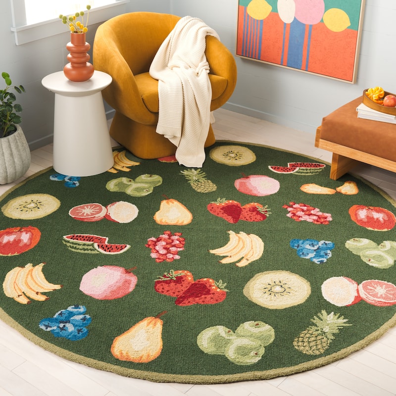 SAFAVIEH Handmade Chelsea Sefkije French Country Fruit Wool Rug