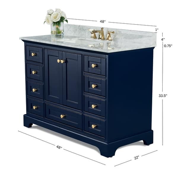 dimension image slide 10 of 25, Ancerre Designs Audrey Bathroom Vanity Set