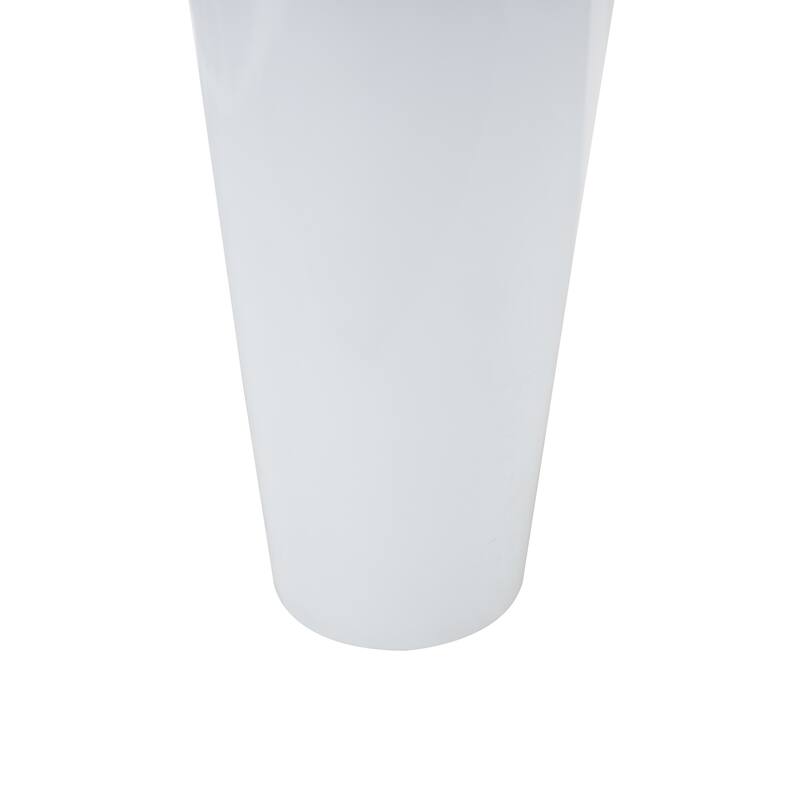 White Fiberglass Minimalistic Decorative Vase