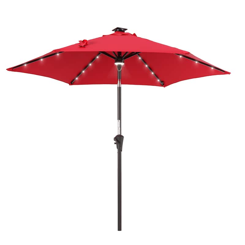 BONOSUKI Outdoor Patio Umbrella with Metal Frame for Modern Patio Living - 9x14FT - Brown