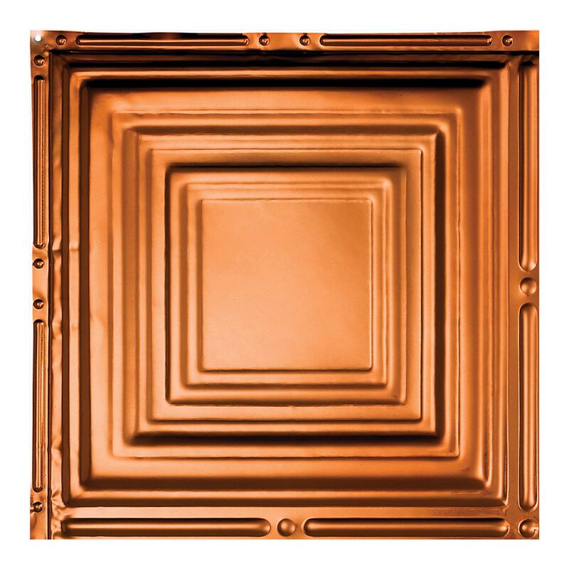 Great Lakes Tin Syracuse Lay-in Ceiling Tile - Copper - Sample
