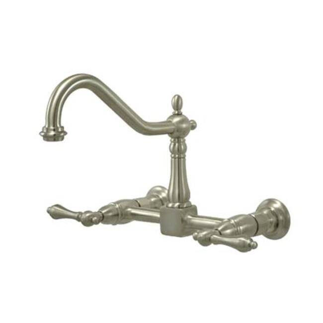 Elements Of Design New Orleans Double Handle 8" Center Wall Mounted - Satin Nickel