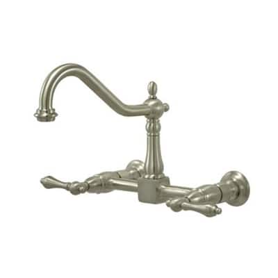 Elements Of Design New Orleans Double Handle 8" Center Wall Mounted