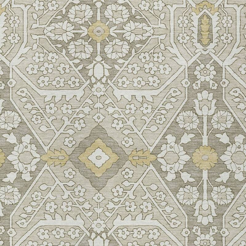 HomeRoots Floral Transitional Rectangle Outdoor Rug