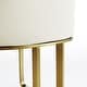 preview thumbnail 43 of 58, Modern Marble Dining Table with White Rectangular Tabletop Gold Stainless Legs, Dining Room Table