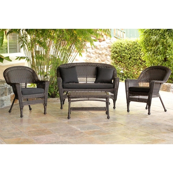 Espresso wicker patio on sale furniture