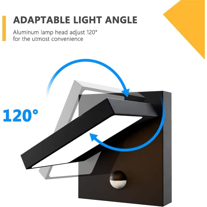 LED Motion Sensor Outdoor Wall Sconce Light