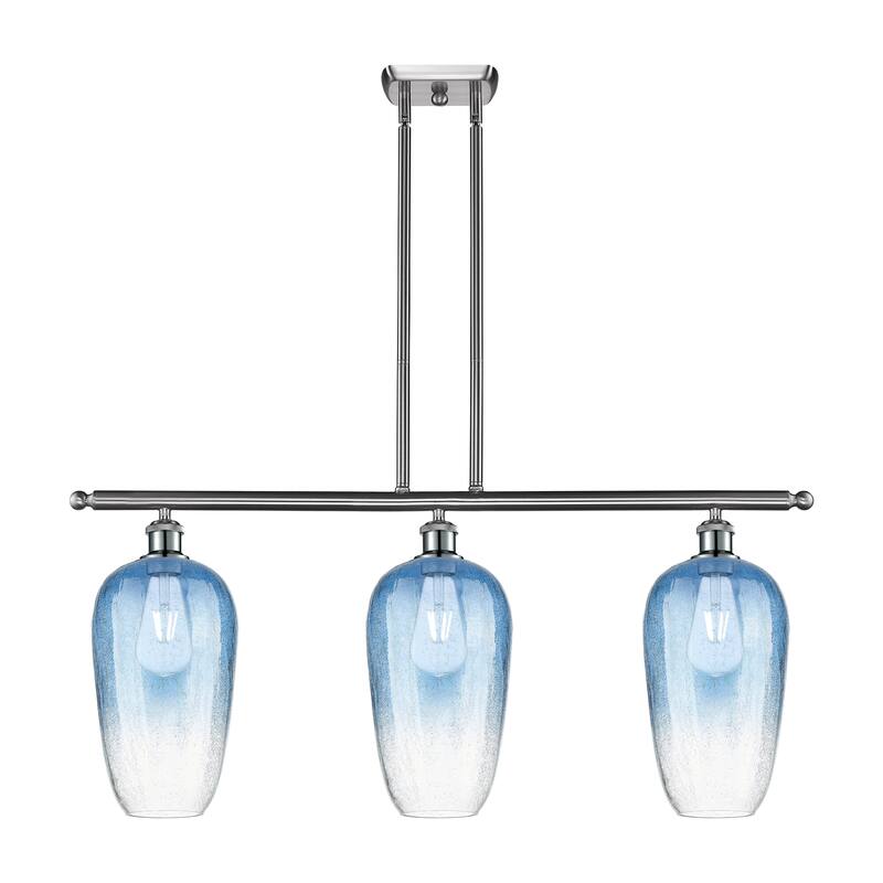 Innovations Lighting Endless Possibilities Ballston - Brookhaven Flute - 3 Light 36" Stem Hung Island Light
