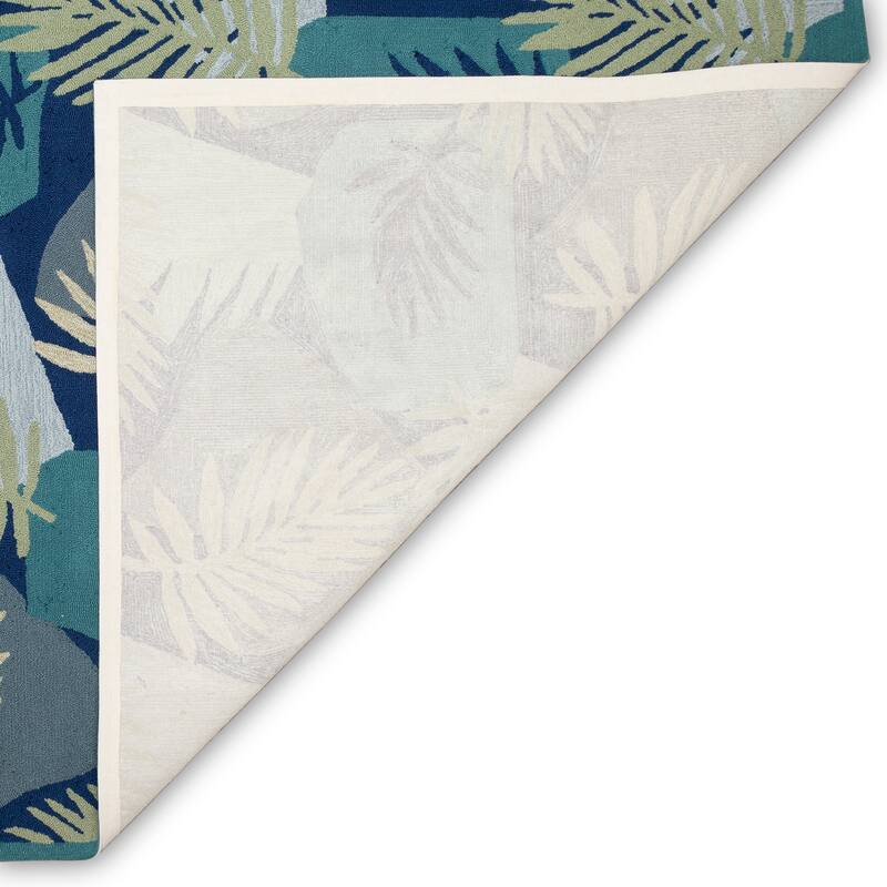 Liora Manne Capri Patchwork Palms Indoor/Outdoor Rug