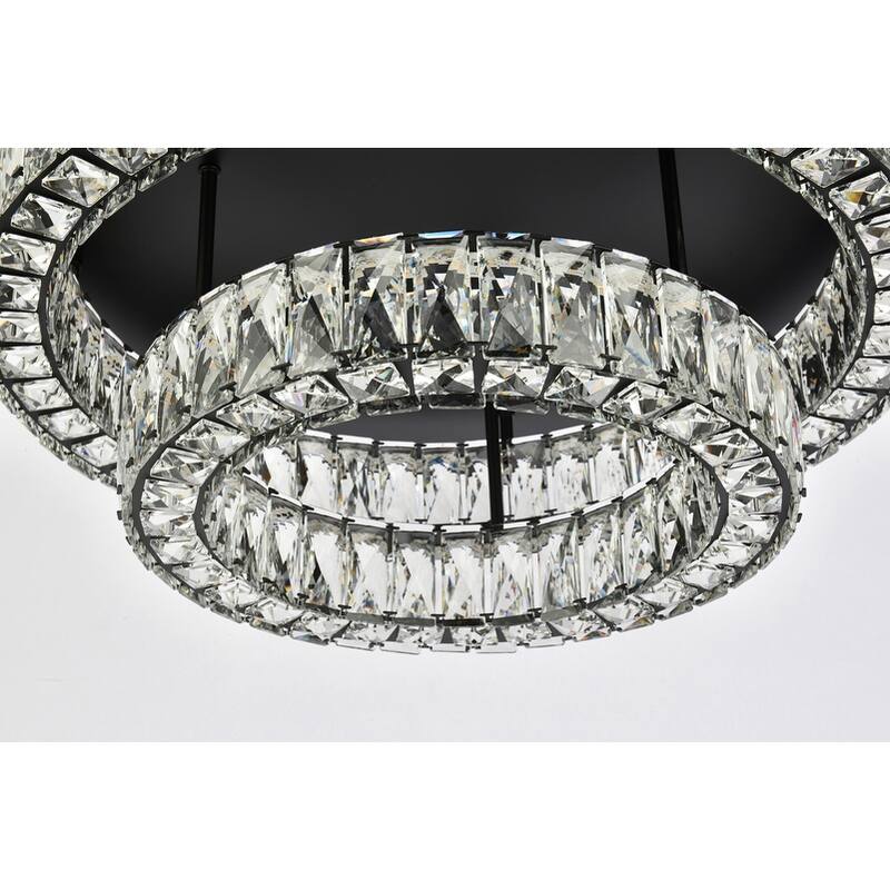Indigo Home 26 inch LED double flush mount in black
