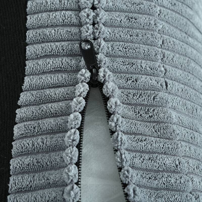 Reversible L-Shaped Sectional Sofa with Storage Chaise, USB Ports, Arm Cup Holder, Modern Corduroy Sleeper Couch for Living Room