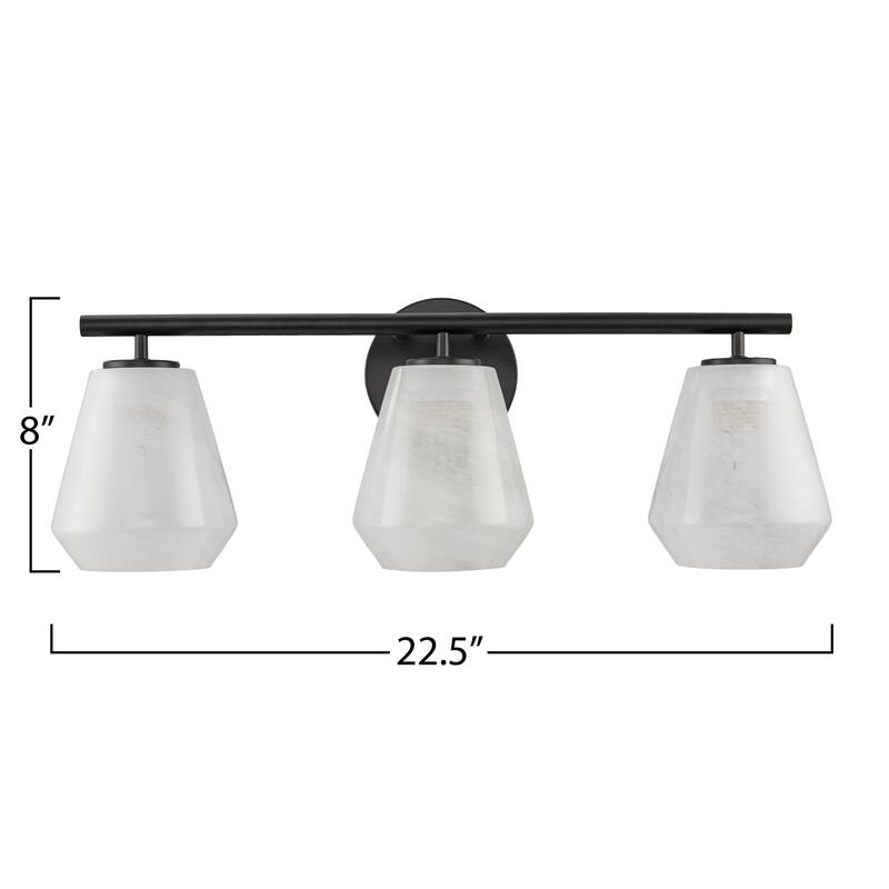 Artcraft Brooke Bathroom Vanity - Wispy White Glassware Shade
