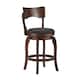 Lyla 24-inch Brown Counter Height Swivel Stool by iNSPIRE Q Classic
