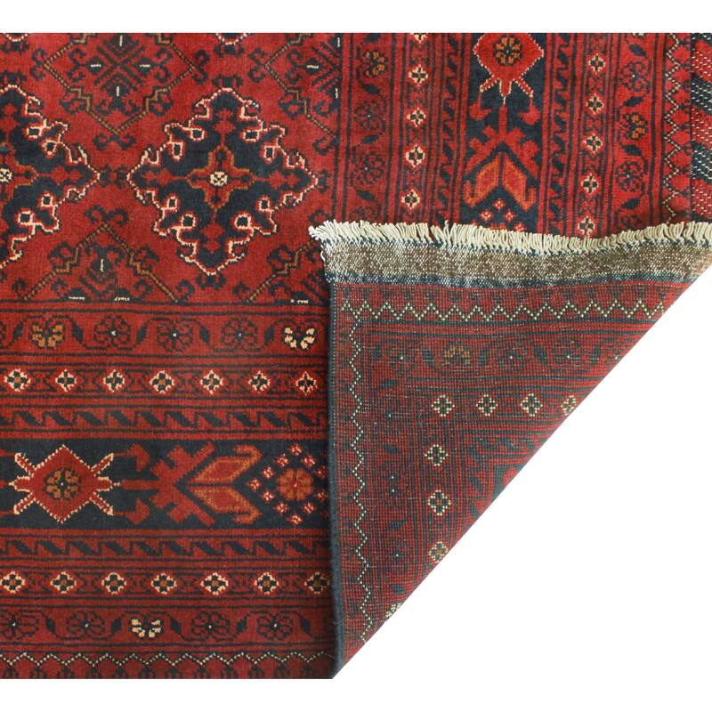 Khal Mohammadi Noslen Burgundy/Navy Rug - 7'11" x 11'3"