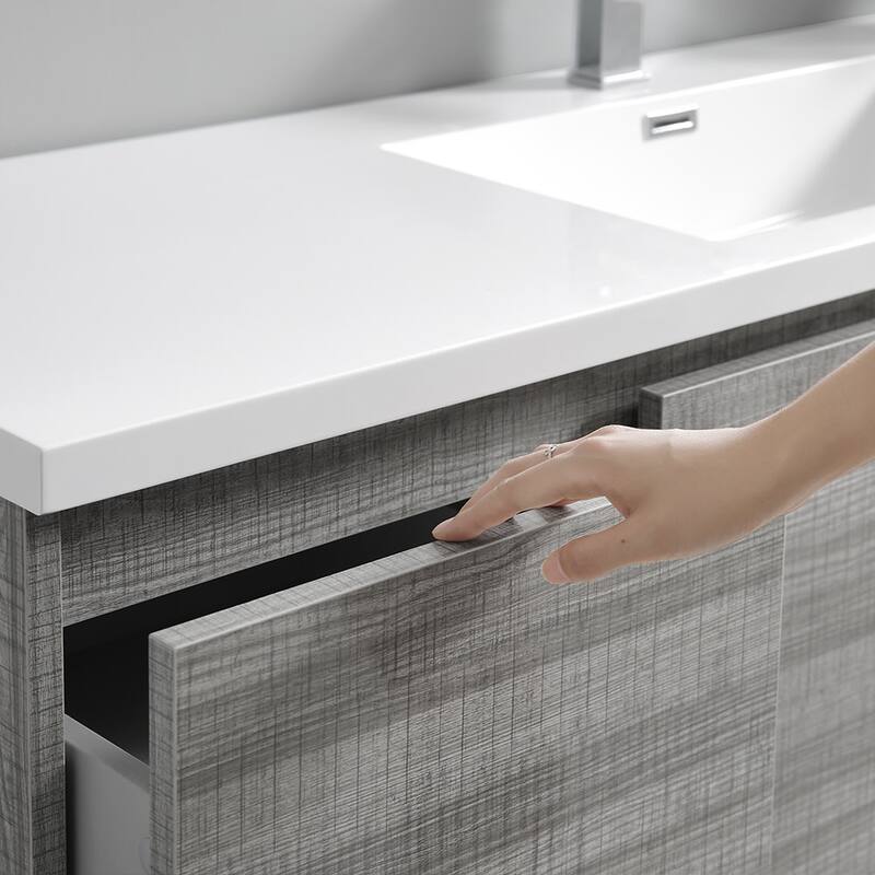 Fresca Senza 60" Free Standing Single Basin Vanity Set with MDF