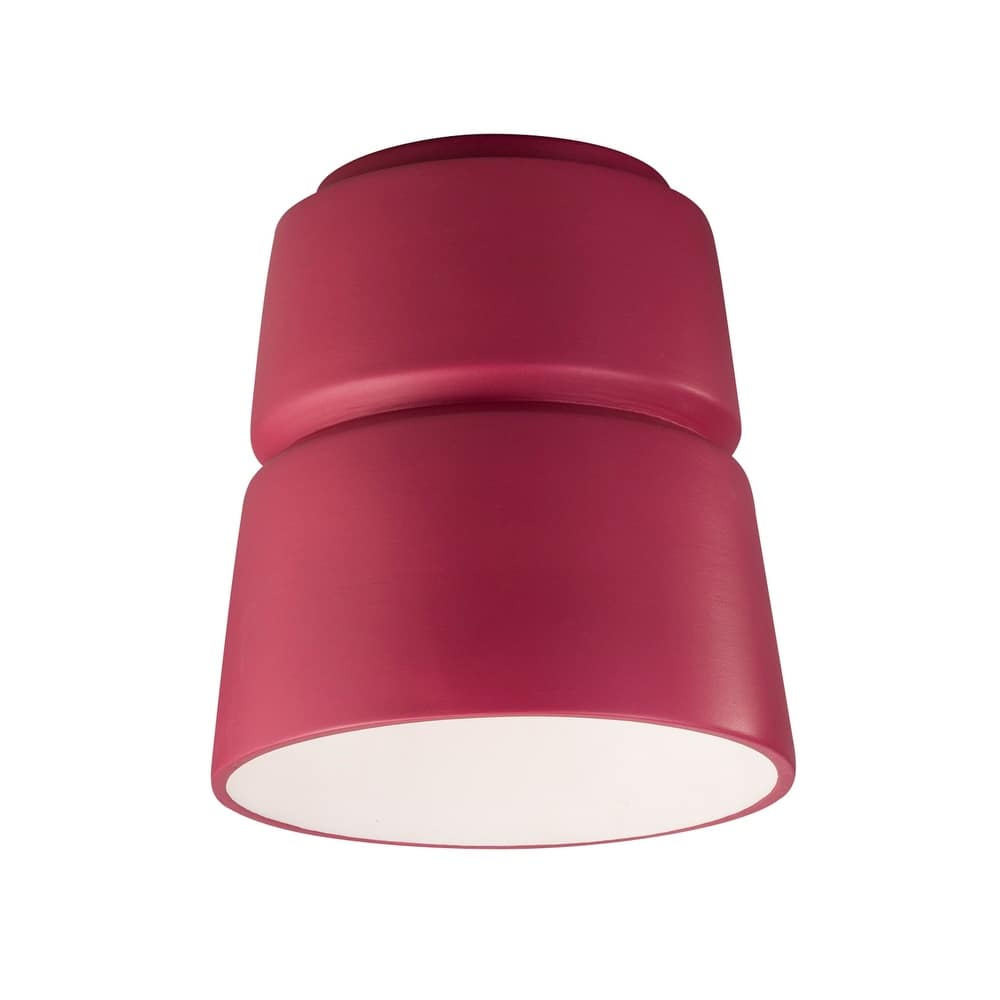 Justice Design Group Radiance Outdoor Cone Ceramic Flush-Mount Light