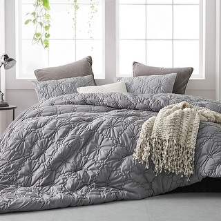 Farmhouse Morning Textured Bedding - Oversized Comforter - Alloy (As Is Item). Opens flyout.